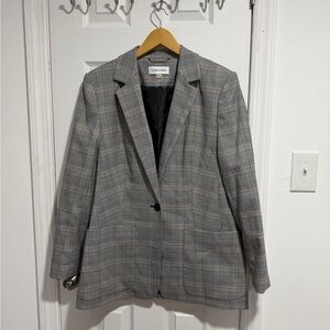 Calvin Klein Women's Plaid Blazer